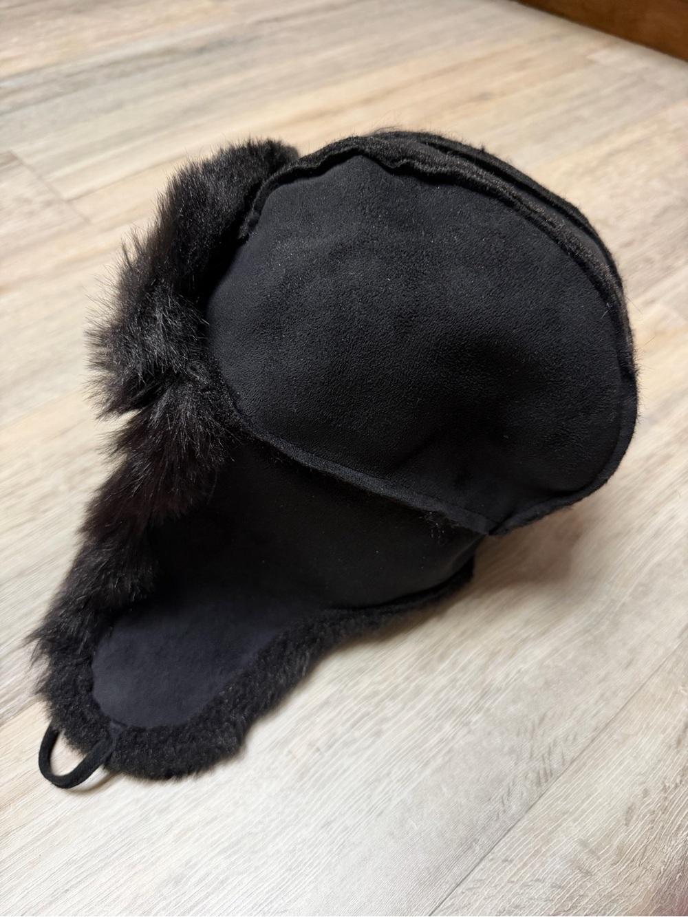 Forever 21 Black Faux Fur Trapper Hat